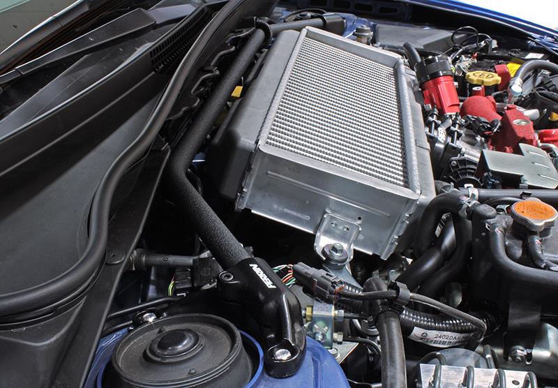 Subaru WRX Strut Brace - Front - Perrin Performance - Black - `08-`14